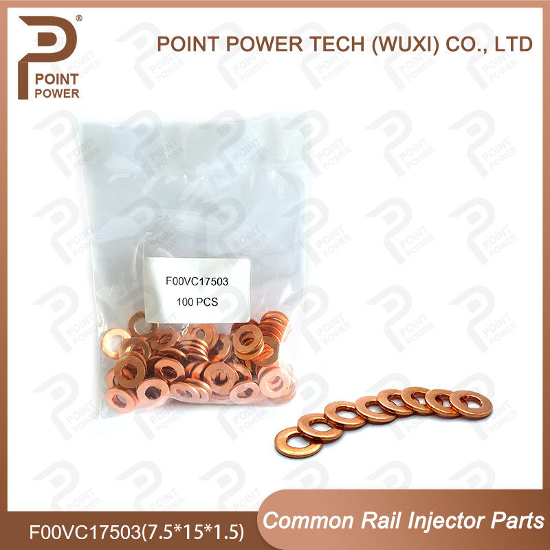 F00VC17503 Injector Nozzle Copper Washer F00V C17 503 Size 7.5*15*1.5 Diesel Sprayer Gasket For Shim