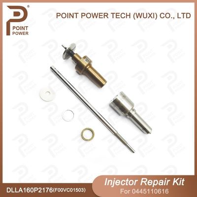 Bosch Injector Repair Kit 0445110616 met DLLA160P2176 mondstuk en F00VC01503 klep